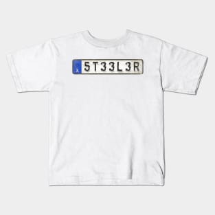 Steeler - License Plate Kids T-Shirt